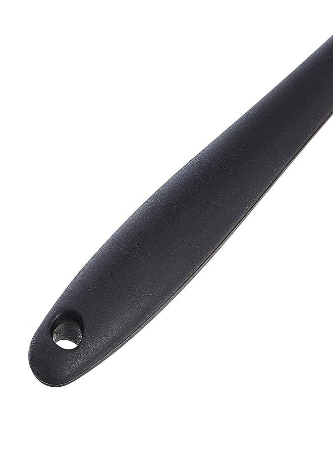 TASKHOUSE ملاعق سيليكون من تاسك هاوس، ملعقتان صغيرتان وملعقتان كبيرتان، مكشطة مطبخ مطاطية غير لاصقة للطبخ والخلط - مجموعة من 4 قطع (أسود) - Image 4